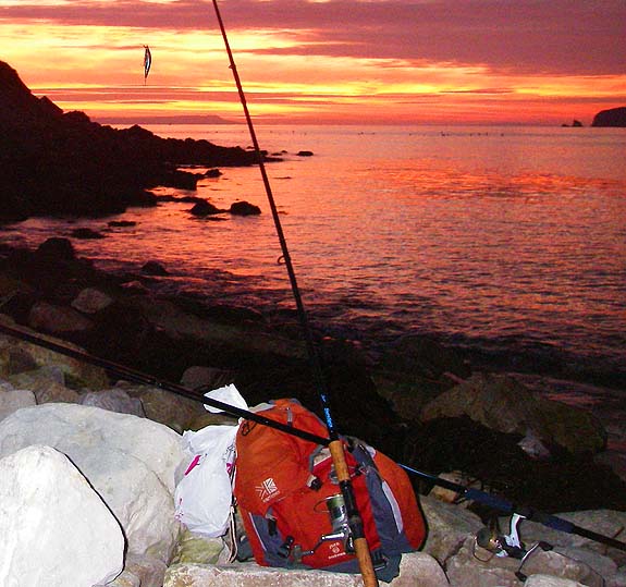 Comparable to anything you see anywhere in the world - sunset on the Dorset coast.