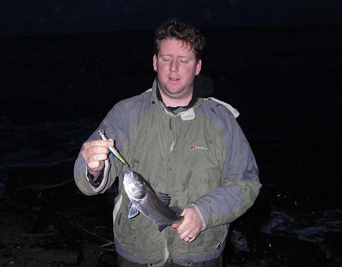 This one's hooked on the tail treble. By now we were ecstatic - we'd expected nothing to be honest.