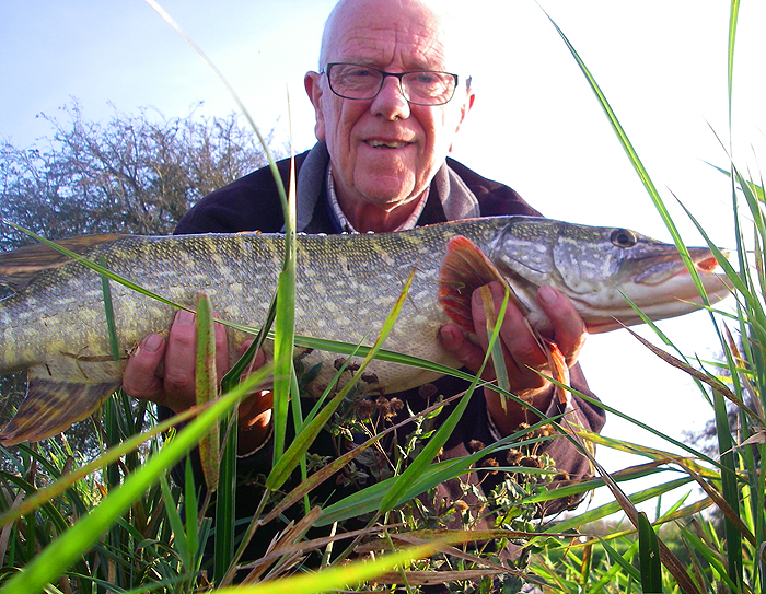 Another poor selfie. This was the second, larger pike.