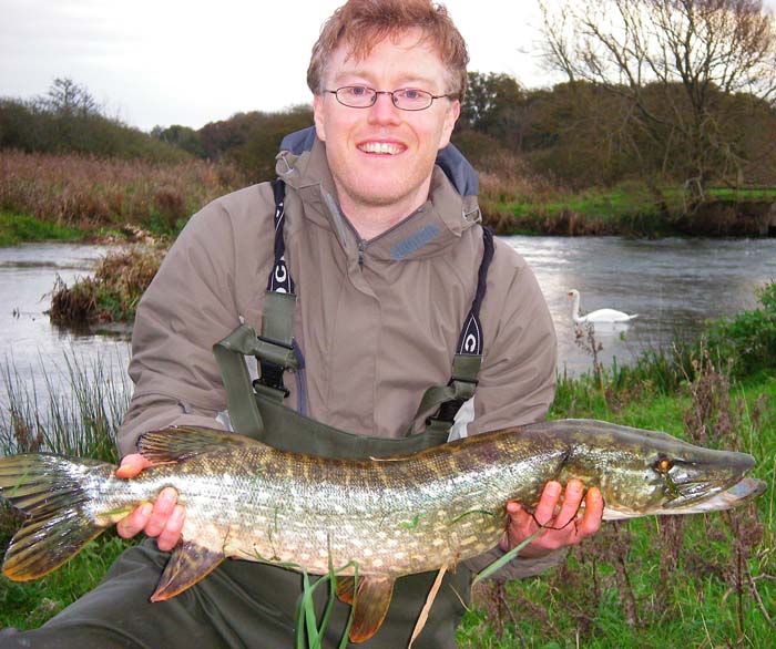 Rich is well pleased with his catch and ready for another session next morning.