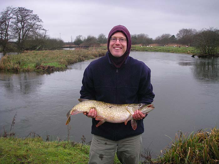 A fine, fat pike taken on the soft plastic - excellent!