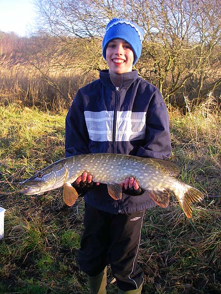 He's well used to catching big pike these days but Ben was pleased to get this one.