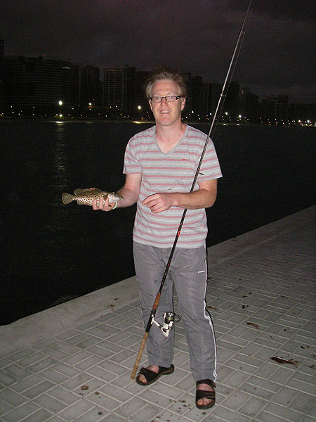 As always we made an early start.  The lights of Fortaleza sea front are in the background.