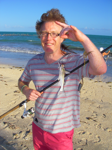 This tiny specimen fell to paternostered prawn.