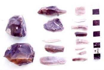 In the Middle Stone Age flint tools were used for hunting and fishing.