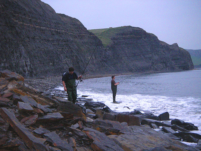 Ben and Phil - hard at it.