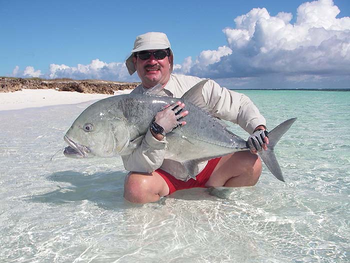 Murat landed this monster by spinning from the shore and Steve took the picture.