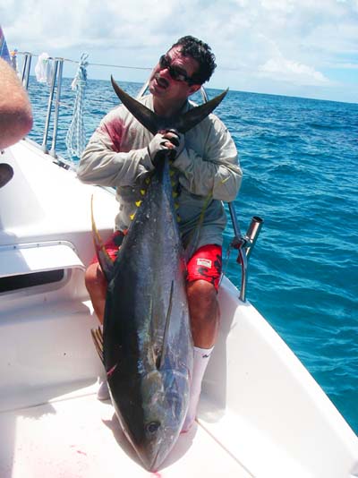 At one point they were hooking these huge fish in only 15ft of water.
