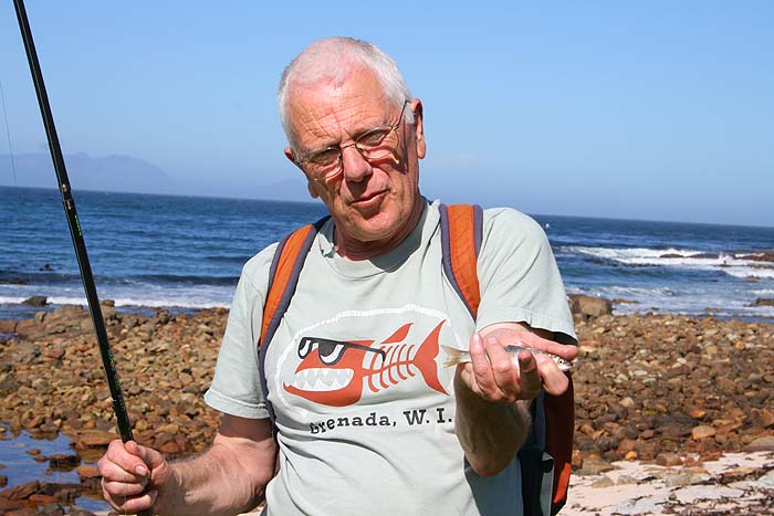 The only thing I caught was this little mullet that blundered into my plug.